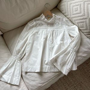 Free People Another Eternity Bell-Sleeve
Cutout Blouse